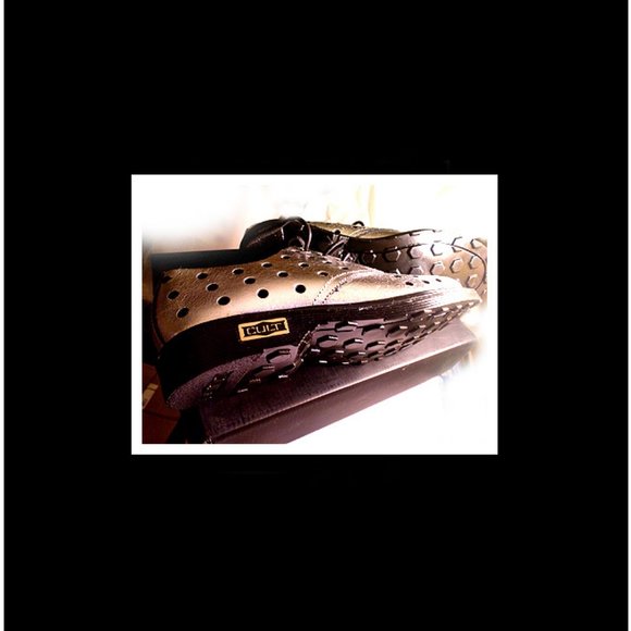 New Rare/Unique Fashion. High Grade Genuine Calf Leather Metallic Shoes, Italy main image 3